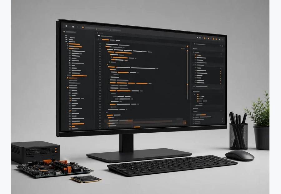Monitor con desarrollo web